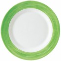 Assiette plate brush verte ø 19,5 cm - par 24