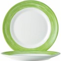 Assiette plate brush verte ø 23,5 cm - par 24