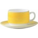 Soucoupe brush jaune ø 14 cm - par 6