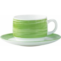 Soucoupe brush verte ø14cm /6
