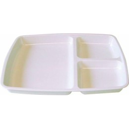 Plateau mélamine 3 compartiments  25 x 21 x 2,5 - par 6