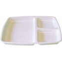Plateau mélamine 3 compartiments  25 x 21 x 2,5 - par 6