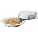 Assiette thermodynamique avec couvercle blanc ø 24 cm - par 6