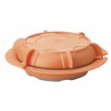 Assiette thermodynamique avec couvercle orange ø 24 cm - par 6