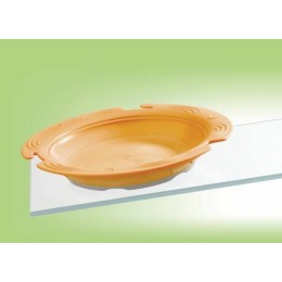 Assiette thermodynamique avec couvercle orange ø 24 cm - par 6