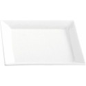 Assiette carrée carla porcelaine blanche 13,5 x 13,5 x 2 cm - par 6