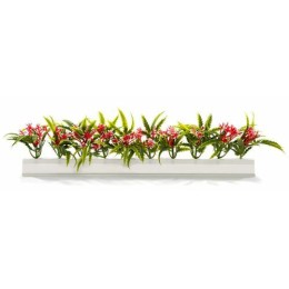 Barrette blanche fleurs sauvages 25 cm - par 12