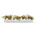 Barrette blanche fleurs passion et marguerites 25 cm - par 12