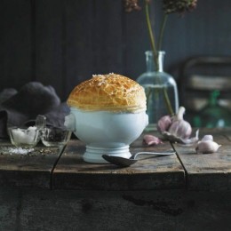 Soupière tête de lion en porcelaine blanche 45 cl
