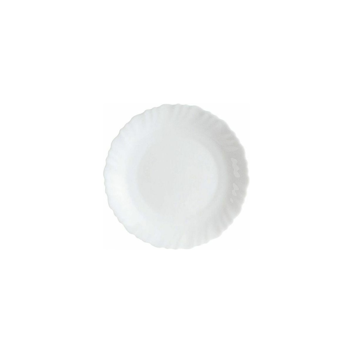 Assiette blanche 25 cm Feston Luminarc - La Table d'Arc
