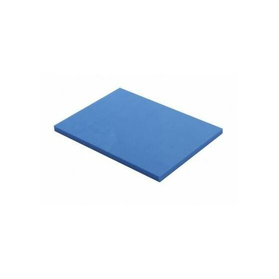 Planche de découpe PEHD bleu 60 x 40 x 2 cm