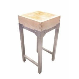 Piétement inox de billot 120 x 60 cm