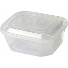 Boite à couvercle charnière PP translucide 50 cl - par 420