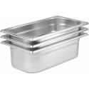 Bac gastronorme plein inox GN 1/3 profondeur 4 cm