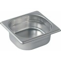Bac gastronorme plein inox GN 1/6 profondeur 10 cm