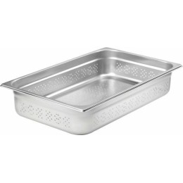 Bac gastronorme perforé inox GN 1/1 profondeur 5,5 cm