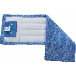 Frange plate microfibre bleue 40 x 13 cm