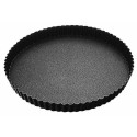 Tourtière cannelée ronde à fond amovible antiadhérent ø 32 cm