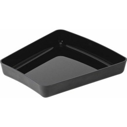 Ravier arrondi ABS noir 24 x 17 x 4 cm