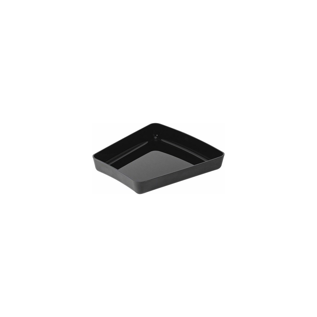 Ravier Ronde Ravier arrondi ABS noir 24 x 17 x 4 cm - La Bovida