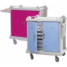 Chariot petit déjeuner framboise 101 x 65 x 110 cm