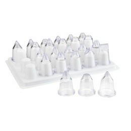Douilles acrylique assorties - par 24