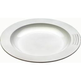 Assiette demi-creuse copol. blanche ø23,5/6