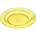 Assiette demi-creuse copolyester jaune ø 23,5 cm - par 6