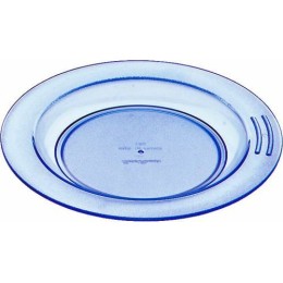 Assiette demi-creuse copolyester bleue ø 18 cm - par 6