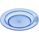 Assiette demi-creuse copolyester bleue ø 23,5 cm - par 6