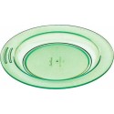 Assiette demi-creuse copolyester verte ø 18 cm - par 6