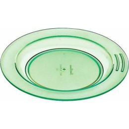 Assiette demi-creuse copolyester verte ø 23,5 cm - par 6