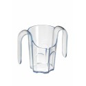 Verre découpe nasale paille copolyester transparent 16 cl - par 12