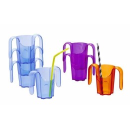 Verre découpe nasale paille copolyester transparent 16 cl - par 12