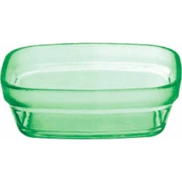 Ravier carré copolyester vert 25 cl - par 6