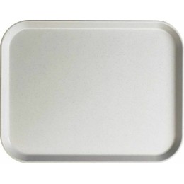 Plateau polyester fumé moucheté 46 x 36 cm