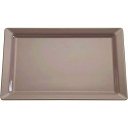 Plat pure color taupe GN 1/2 32,5 x 26,5 cm