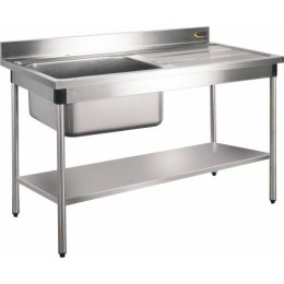 Étagère pour table inox 140 x 70 cm