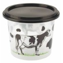 Pot à crème fraiche décor vache 25 cl - par 250