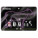 Étiquette "Presto agneau" sans texte à pique et tournette 8 x 12 cm - par 10