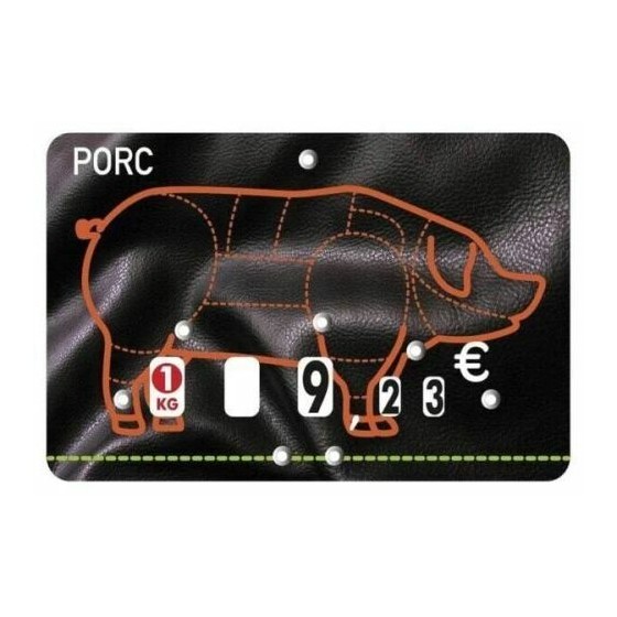 Étiquette Presto porc sans texte à pique,tournette /10