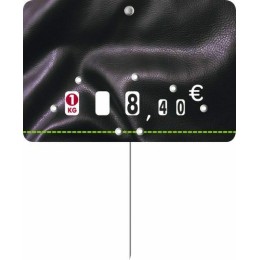 Étiquette "Presto neutre" sans texte à pique et tournette 8 x 12 cm - par 10