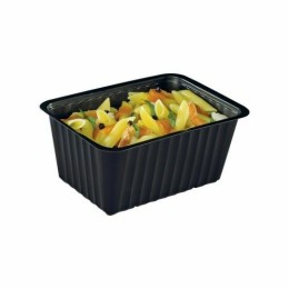 Barquette micro-ondes scellable noire 150 cl / 100