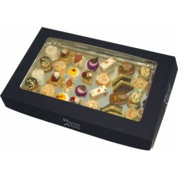 Boîte fenêtre "votre artisan" en carton noir 46 x 30 x 8 cm - par 25