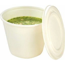 Bol à soupe bio en bagasse 45 cl - par 50