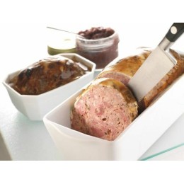  TERRINE A FOIE GRAS AVEC PRESSE CERAMIQUE 0.6L COTON