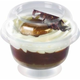 Coupe à dessert PP + couvercle apet /20