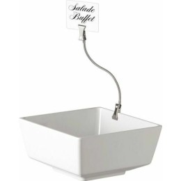 Porte étiquette à clipser + 10 étiquettes 12 cm