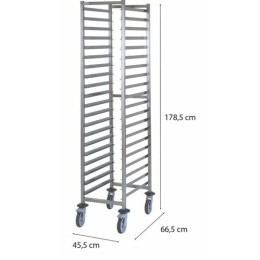 Échelle inox 20 niveaux GN 1/1 avec freins