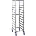 Échelle inox 12 niveaux 60 x 40 cm